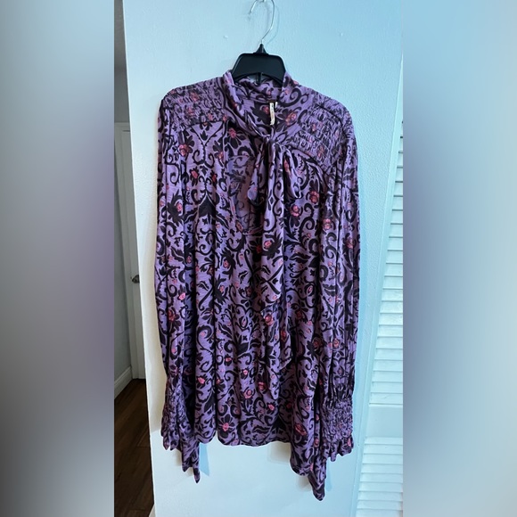 Free People Printed Bridgette Tunic Top/Dress NWOT - Picture 2 of 5